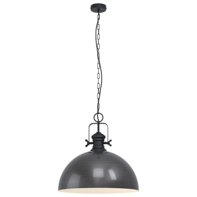 Buy Pendant lights australia - Combwich 1 Light Pendant Black & Creme 530mm - 43215