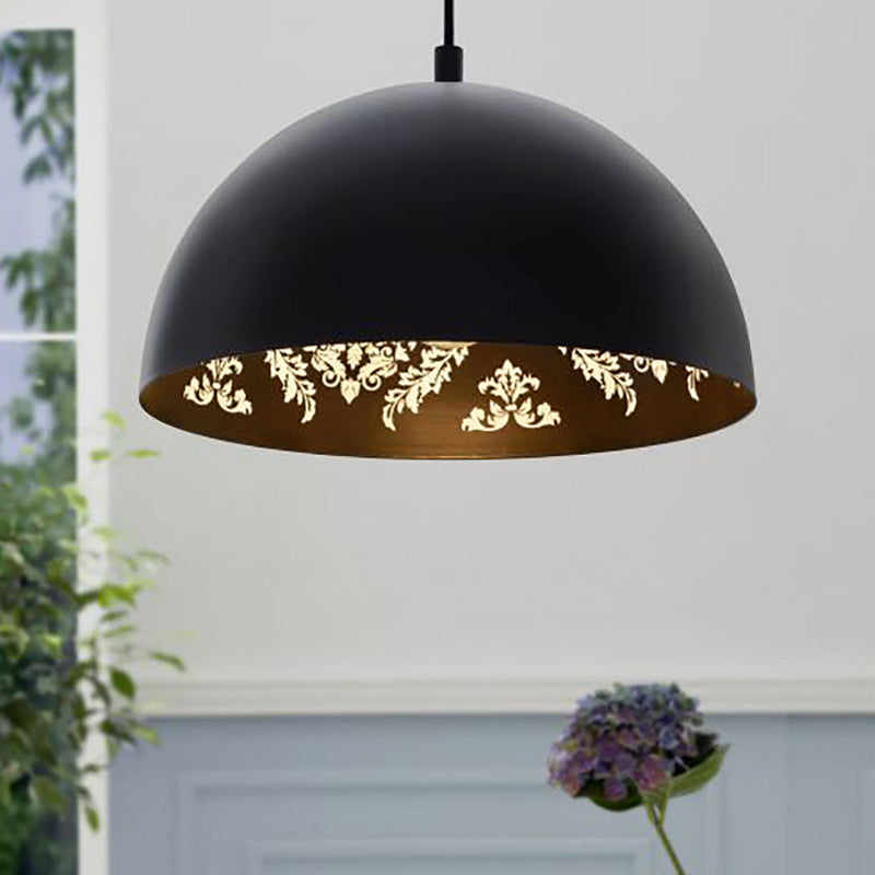 CONGRESBURY Black 1 Pendant Light - 43472