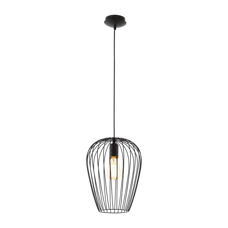 Buy Pendant lights australia - Newtown 1 Light Pendant Black 275mm - 49472