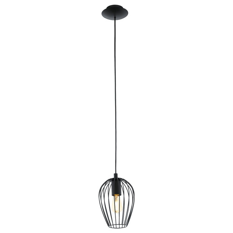 Buy Pendant lights australia - Newtown 1 Light Pendant Black 160mm - 49477