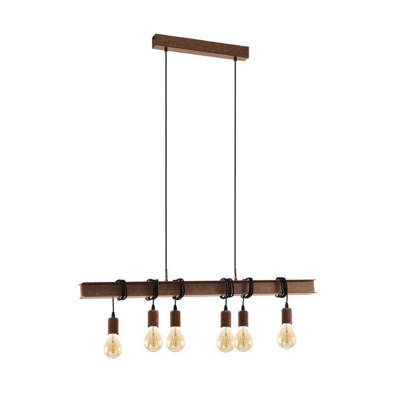 Buy Pendant lights australia - Townshend 6 Light Pendant Antique Brown - 49859