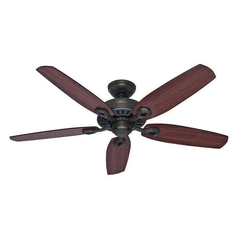 Builder Elite AC Ceiling Fan 52" New Bronze & Brazilian Cherry/Yellow Walnut Blades - 50567