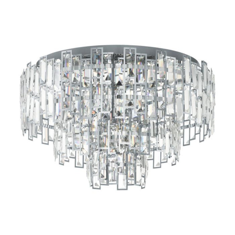 Calmeilles 1 Ceiling Crystal 10 Lights W630mm Chrome Steel - 39624