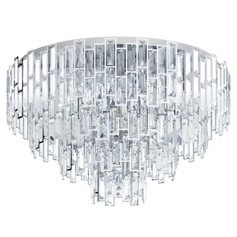 Calmeilles 1 Ceiling Crystal 10 Lights W780mm Chrome Steel - 39625