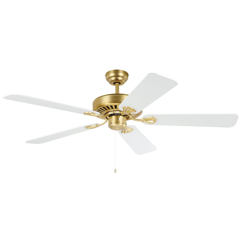 Waikiki 52" AC Fan Brushed Brass / White Blades - 20518111