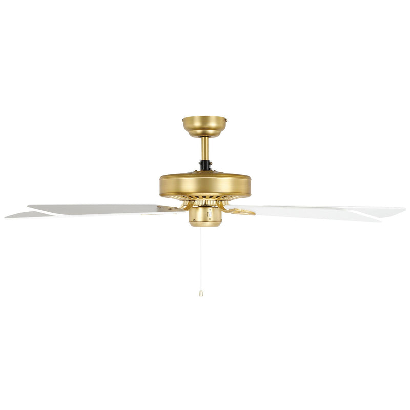 Waikiki 52" AC Fan Brushed Brass / White Blades - 20518111