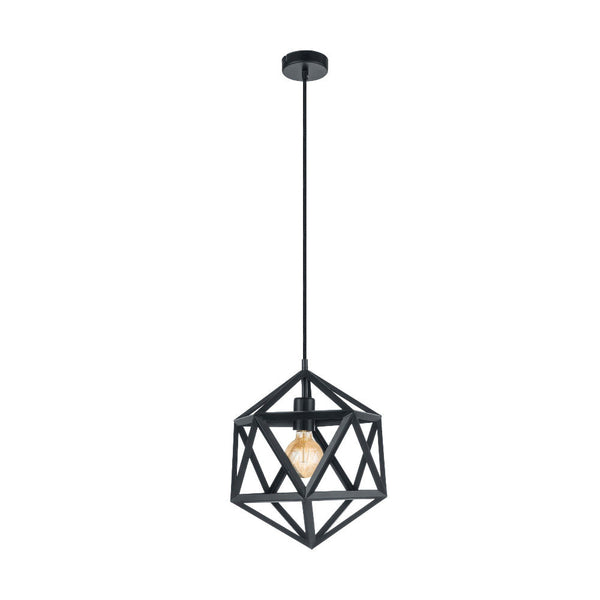 Embleton Pendant Light W305mm Black Steel - 49761N