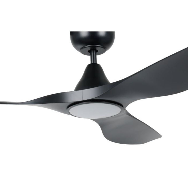 Surf DC Ceiling Fan 48" Matt Black LED Light Matt Black - 20549702