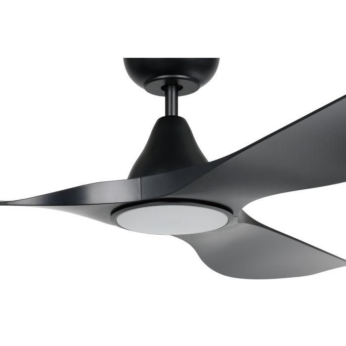 Surf DC Ceiling Fan 52" Matt Black LED Light Matt Black - 20549902