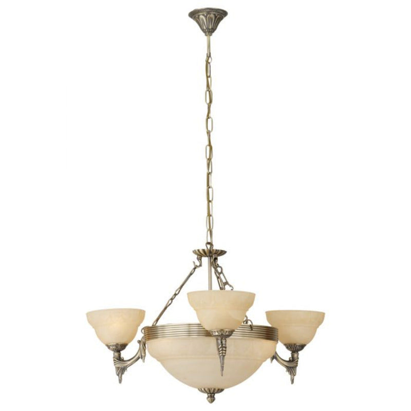 MARBELLA Champagne & Bronze 6 light Chandelier - 85857