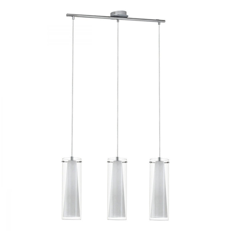 Buy Pendant lights australia - Pinto 3 Light Pendant Chrome & Clear White - 89833