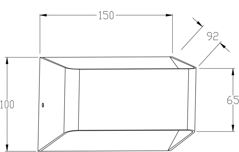 LOUNGE III S9327 Architectural Exterior LED Wall Light White 10W 3000K - S9327/150WW/WH