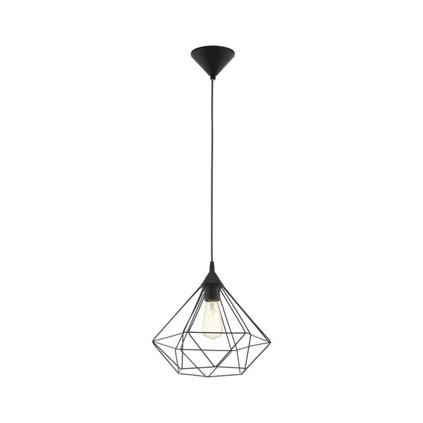 Buy Pendant lights australia - Tarbes 1 Light Pendant Black 325mm - 94188