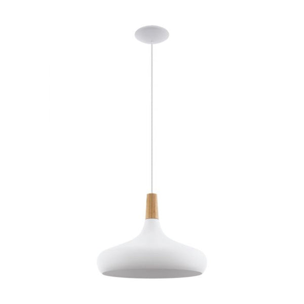 Sabinar 1 Pendant Light Large White Steel - 96983N