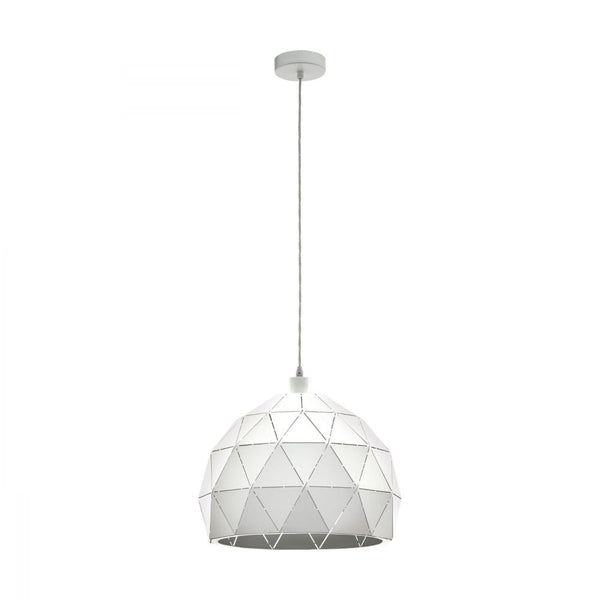 Buy Pendant lights australia - Roccaforte 1 Light Pendant White 400mm - 97855N