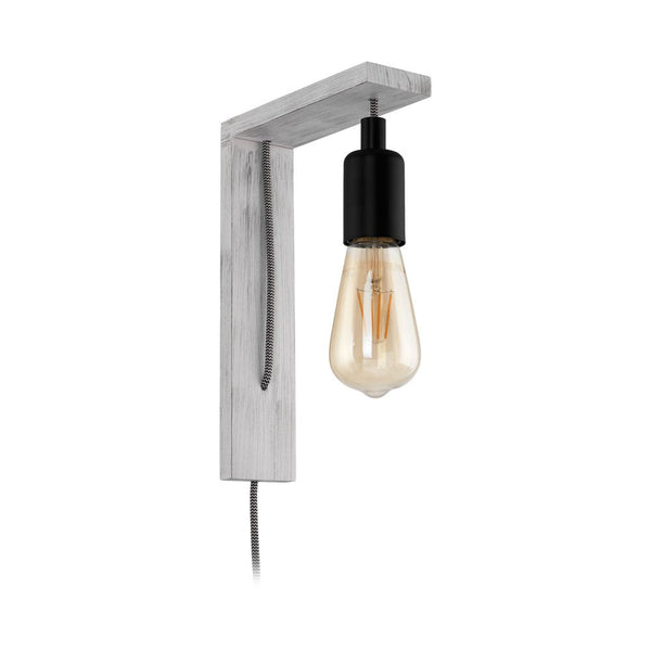 Tocopilla 1 Light Wall Light  White & Black - 97917N