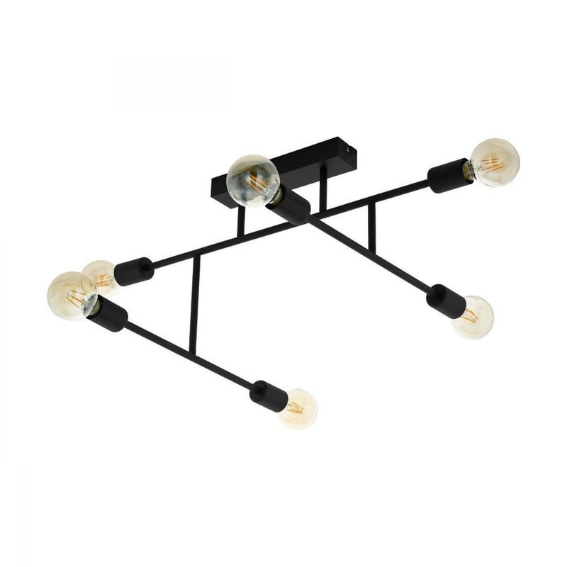 Belsiana 6 Light Ceiling Black - 98034