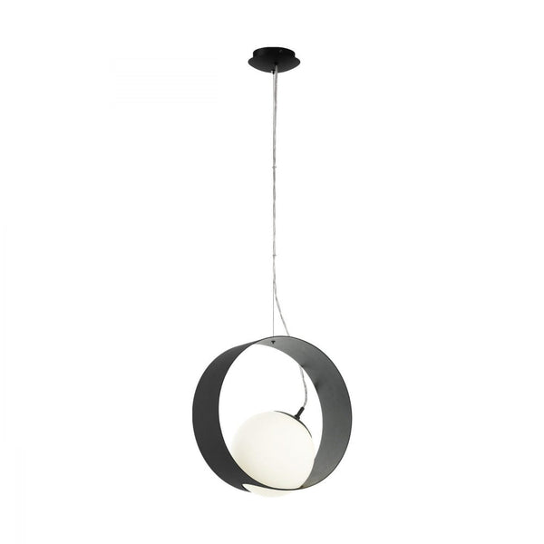 Buy Pendant lights australia - Camargo 1 Light Pendant Black & White - 98192