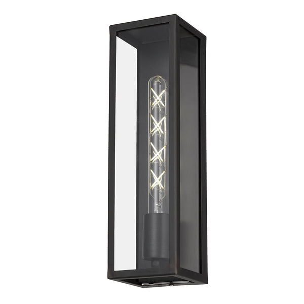 Arzano 1 Light Wall Light Large Black - ARZANO WB35-BK