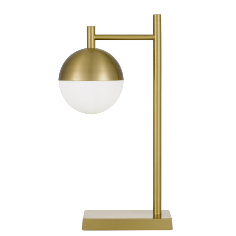 Basilo 1 Light Table Lamp Gold / Opal Matt - BASILO TL-AGOP