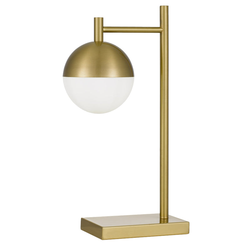 Basilo 1 Light Table Lamp Gold / Opal Matt - BASILO TL-AGOP