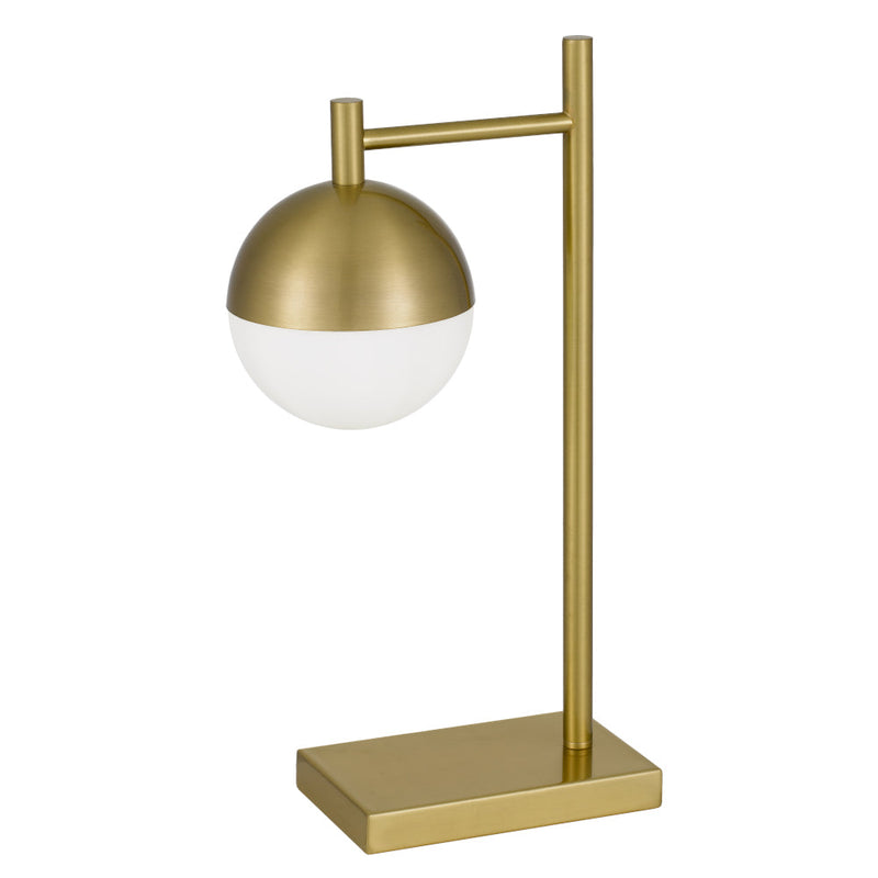 Basilo 1 Light Table Lamp Gold / Opal Matt - BASILO TL-AGOP