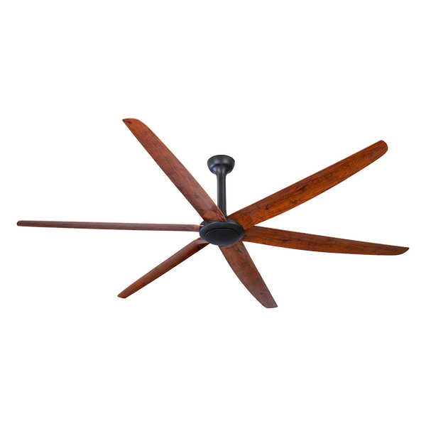 The Big Fan DC Ceiling 86" Matt Black & Natural Oak AWC Blades - BF0864