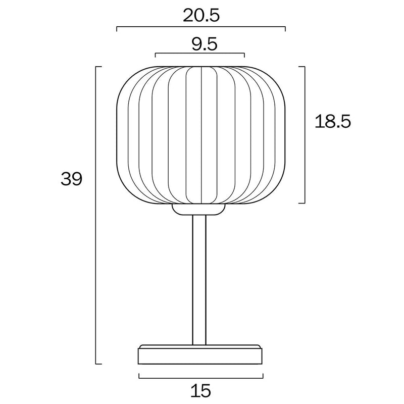 Bobo Table Lamp Black Metal - BOBO TLA-BKCL