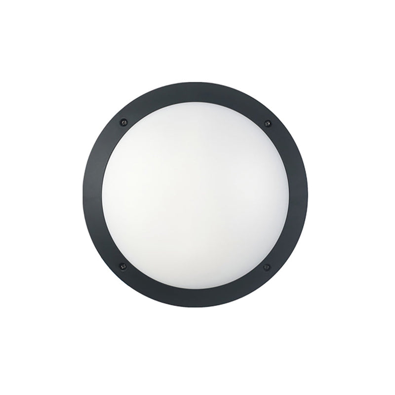 LED Bulkhead Light Round 12W Black IP66 - BULK1