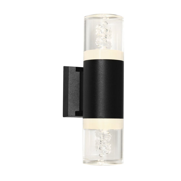 Calgary 2 Light Exterior Wall Light Black - CALG2EBLK