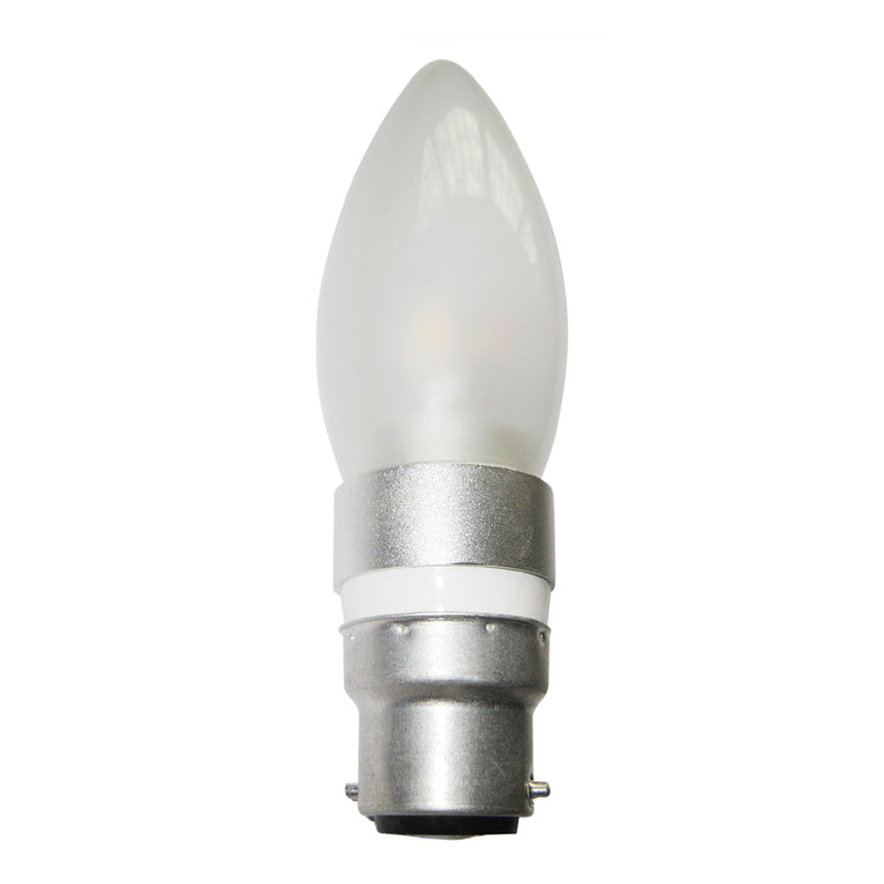Candle LED Globe BC 4W 240V Frosted Glass 5000K - CAN14D