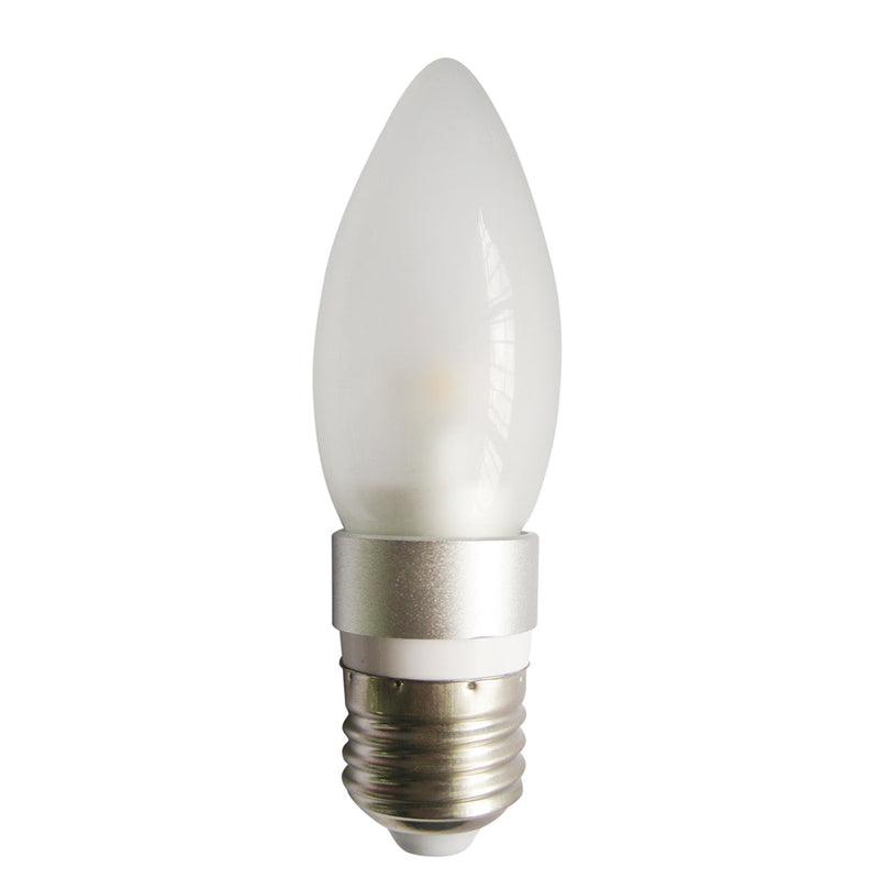 Candle LED Globe ES 4W 240V L115mm Frosted Glass 3000K - CAN9D