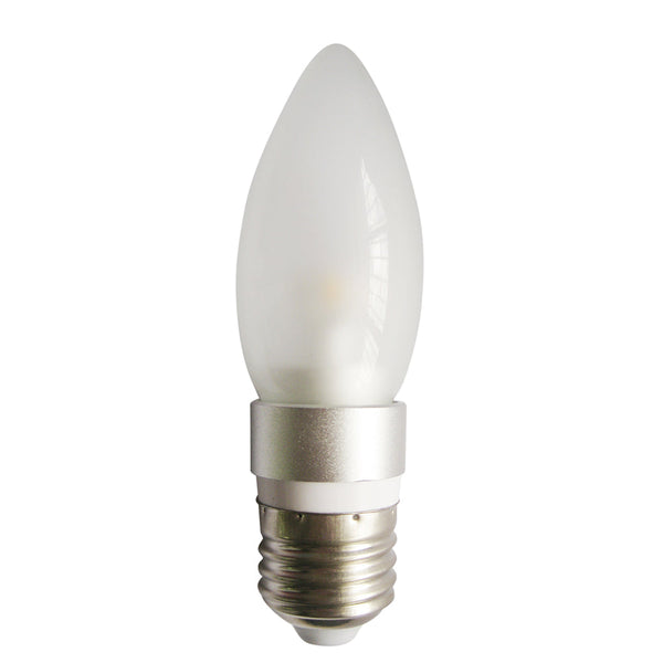 Candle LED Globe ES 4W 240V L115mm Frosted Glass 5000K - CAN13D