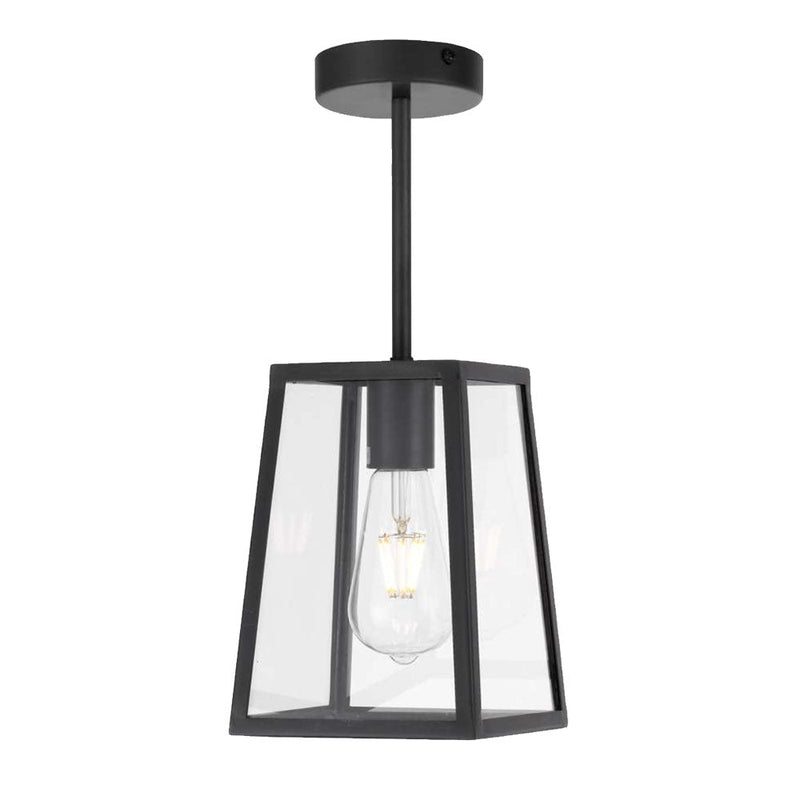 Cantena 1 Light Small Pendant Black  - CANTENA PE15-BK