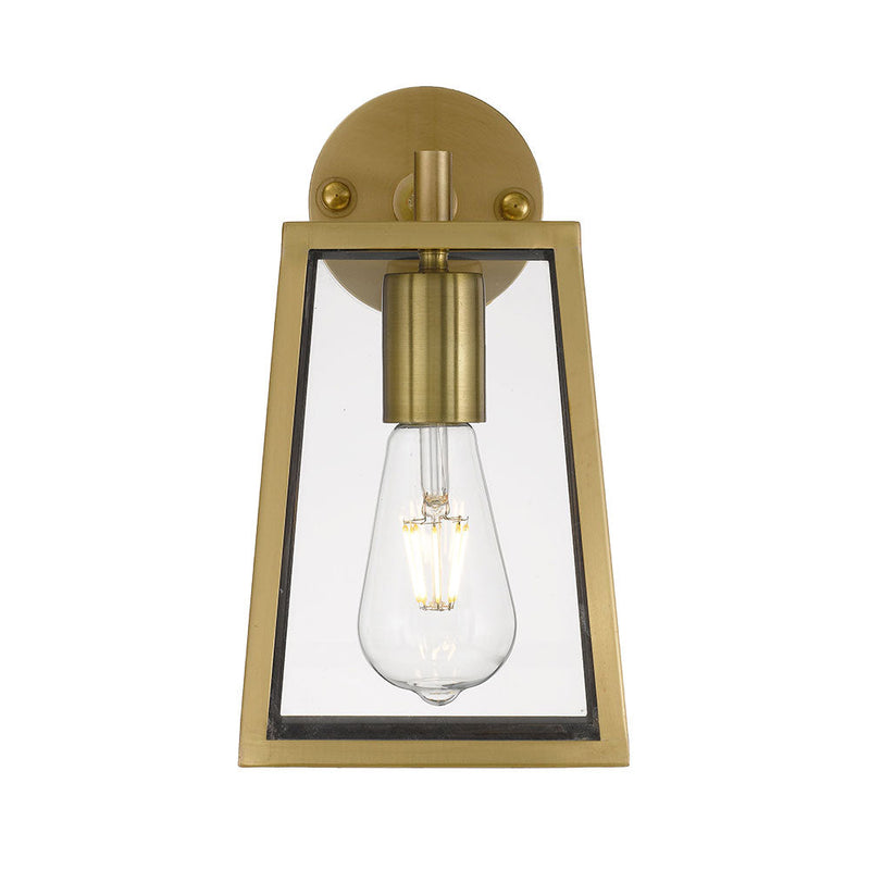 Cantena 1 Light Small Wall Light Antique Brass - CANTENA WB15-AB