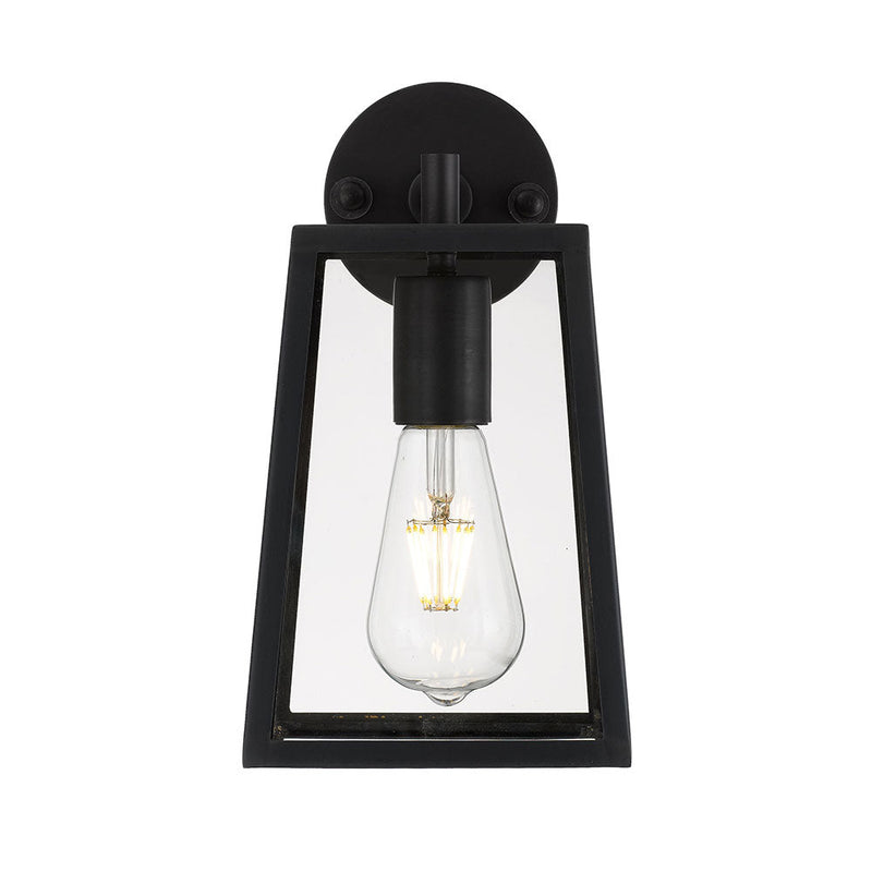 Cantena 1 Light Small Wall Light Black - CANTENA WB15-BK