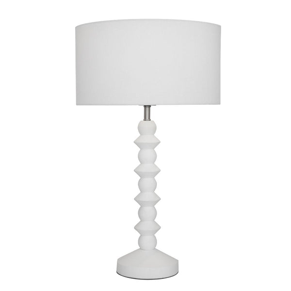 Carter 1 Light Table Lamp Matt White - CART1TL