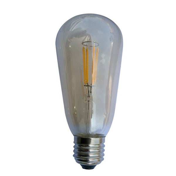 ST57 LED Filament Globe ES 4W 240V Amber Glass 2200K - CF6A