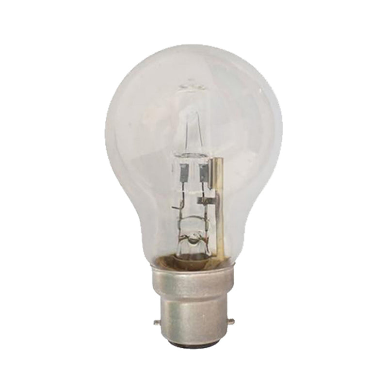 GLS Halogen Globe BC 42W 240V Clear Glass 2800K - CLAHAGLS42WBCCL