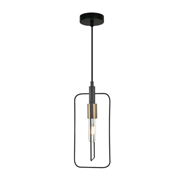 Contour 1 Light Pendant Black Wire Rectangular Shape - CONTOUR2