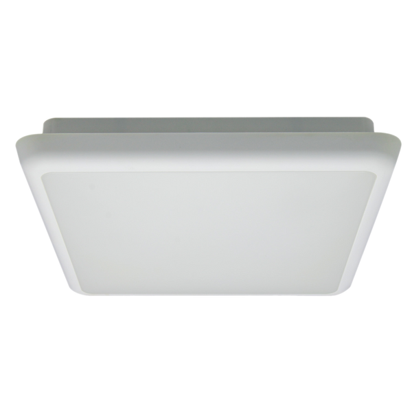 Cushion Square LED Oyster Light White Polycarbonate 3000K - SL3247/40WW