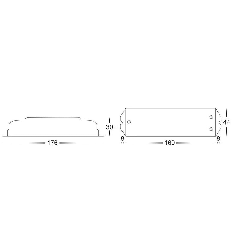 LED Strip Light RGBCW Controller 12V / 24V White Plastic - HV9103-F5-DMX-4A 