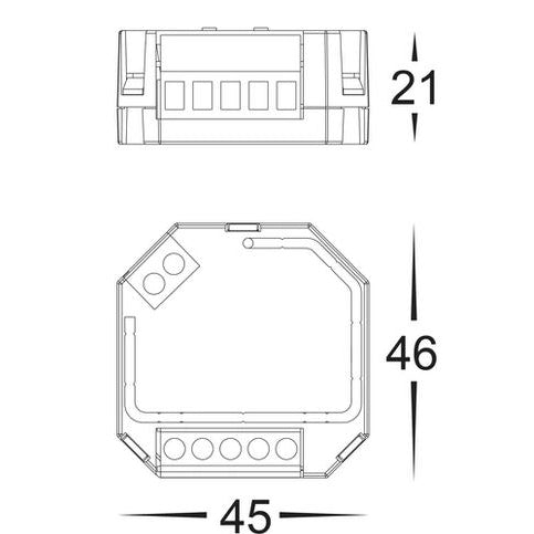 Strip Light Controller Dali Dimming White Plastic - HV9107-2303SAC-HP