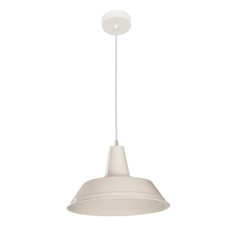 Divo Angled Dome Shape 1 Light Pendant White - DIVO4