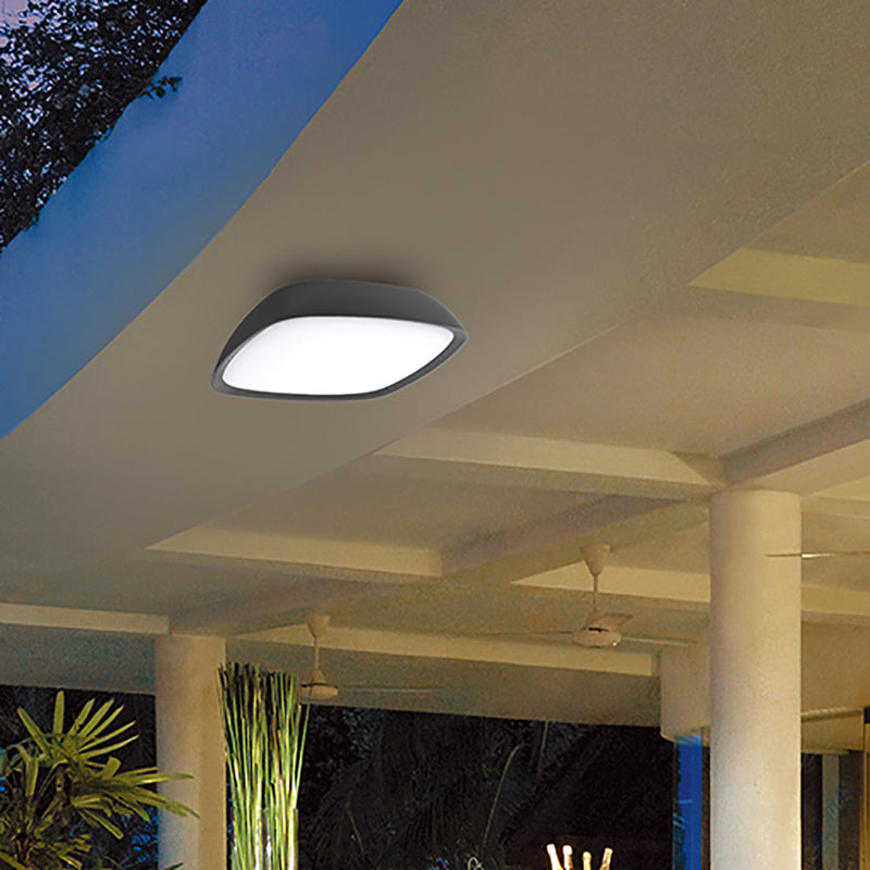 Doccia Exterior LED Wall / Ceiling Light Dark Grey IP65 - DOCCIA1