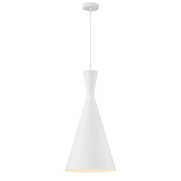 Buy Pendant lights australia - Flero 30 1 Light Pendant White Brushed FLERO PE30-WHB