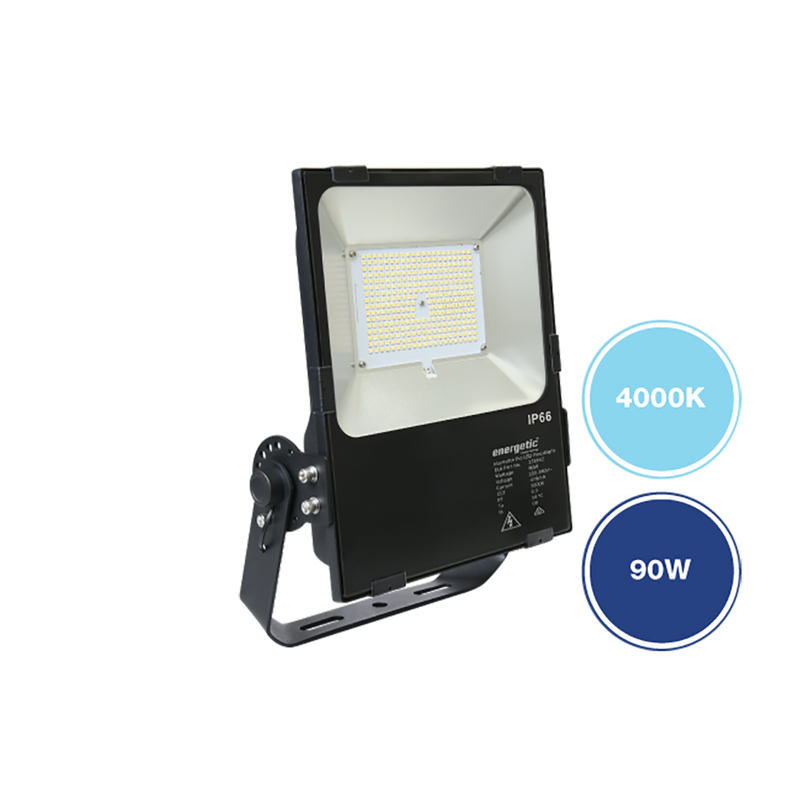 MarVelite Pro LED Flood Light 90W Black Aluminium 4000K - 273164