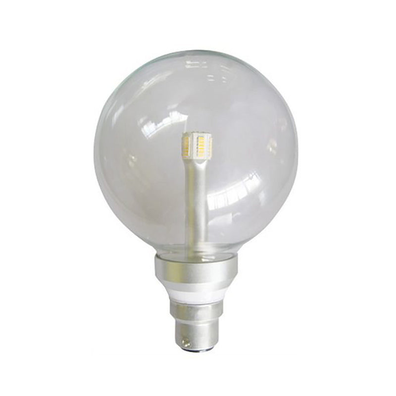 G125 LED Globe BC 6W 240V Clear Glass 5000K - G1253