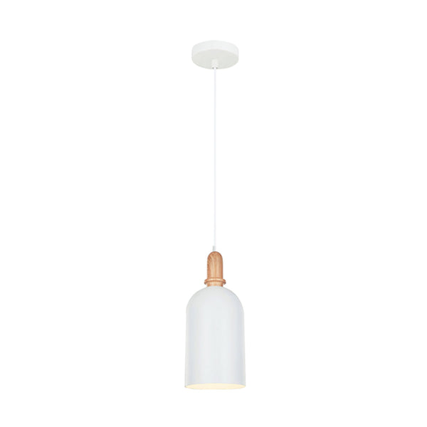 HORTEN Oblong 1 Light Pendant White - HORTEN1