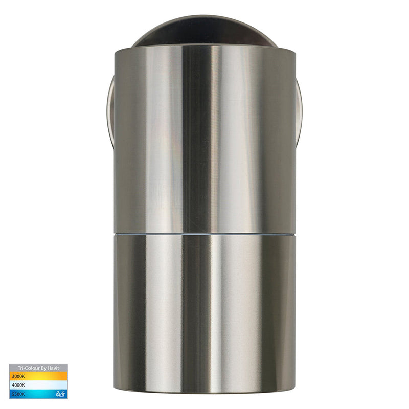 Tivah Exterior Wall Light Fixed Titanium Aluminium 3CCT - HV1185T